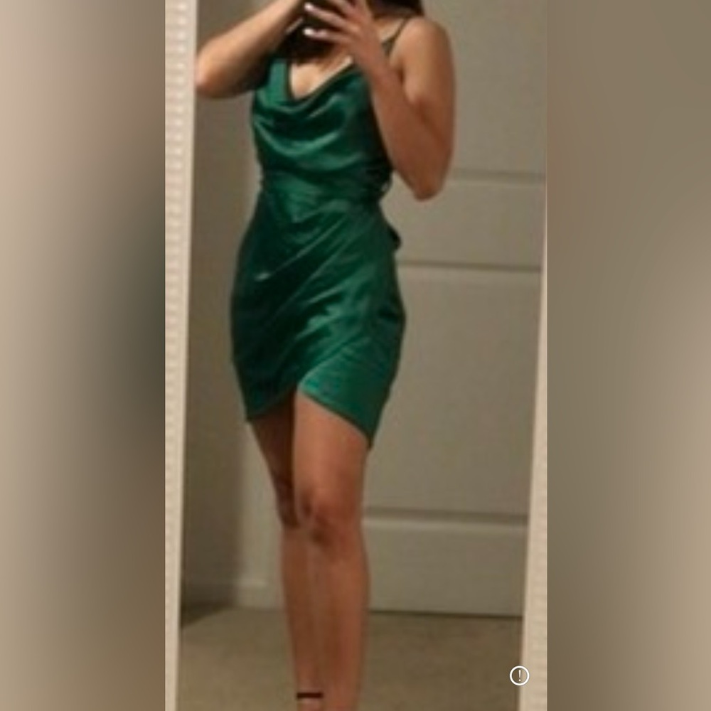 Native Daughters Harmony Satin Ruched Mini Dress - Size S